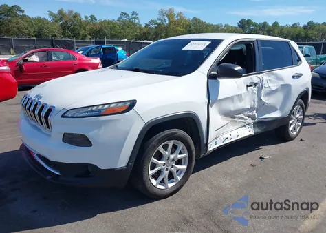 2015 Jeep Cherokee Sport из США, поврежденный, VIN 1C4PJLAB9FW566712